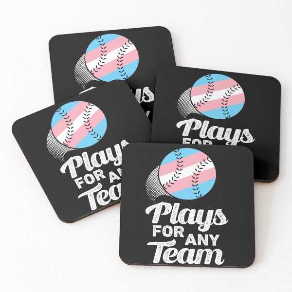 Item preview, Plays For Any Team Trans LGBTQIA Baseball Transgender Pride Month designed and sold by QueenOfPrint.