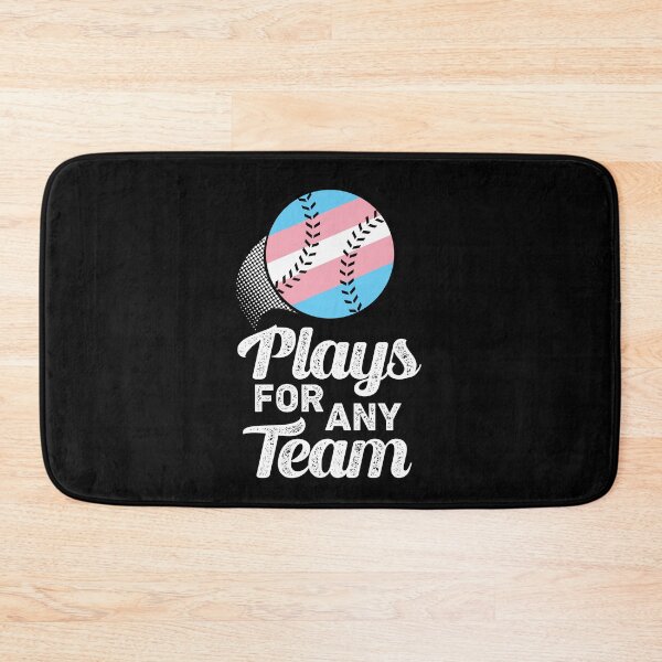 Item preview, Plays For Any Team Trans LGBTQIA Baseball Transgender Pride Month designed and sold by QueenOfPrint.