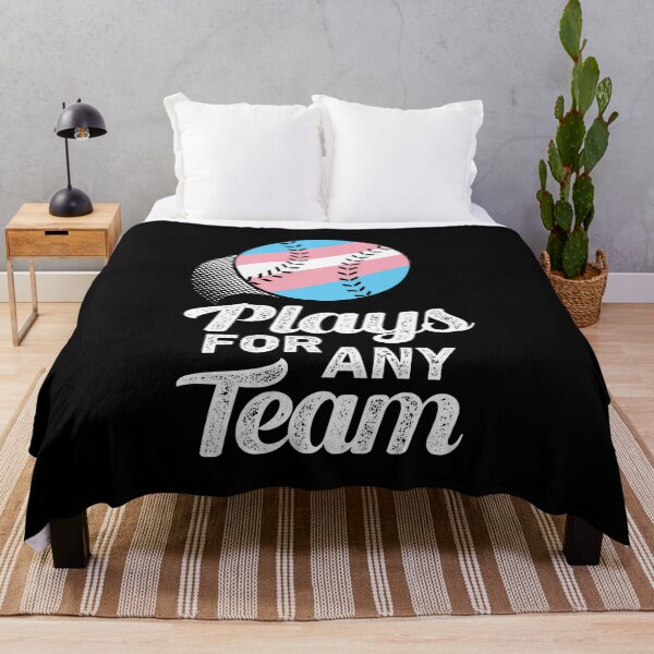 Item preview, Plays For Any Team Trans LGBTQIA Baseball Transgender Pride Month designed and sold by QueenOfPrint.