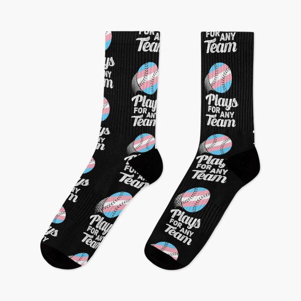 Item preview, Plays For Any Team Trans LGBTQIA Baseball Transgender Pride Month designed and sold by QueenOfPrint.