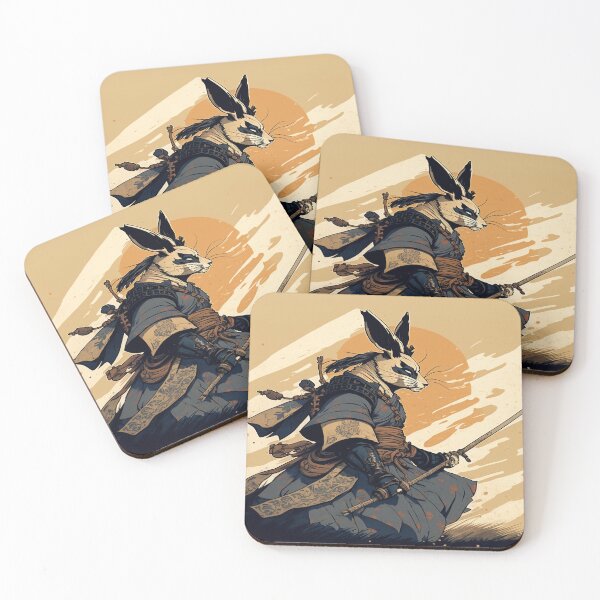 Item preview, ukiyo-e Samurai Rabbit designed and sold by Sabot119.
