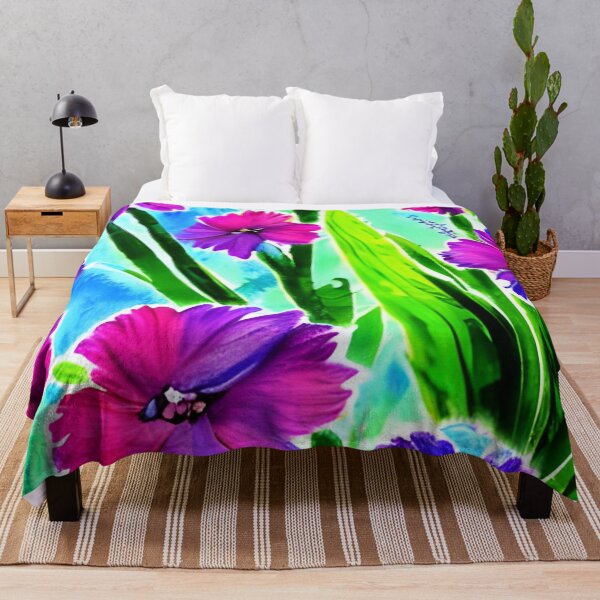 Item preview, Bright Flowers Summer Watercolor designed and sold by gramizzia.