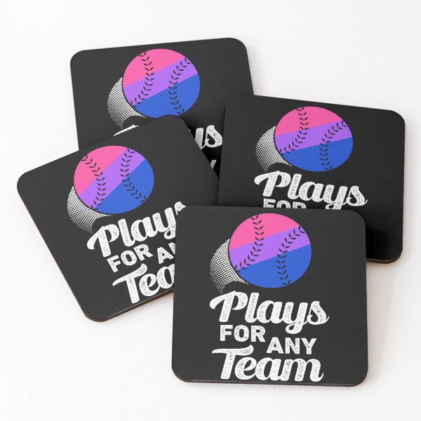 Item preview, Plays For Any Team Trans LGBTQIA Baseball Bisexual Pride Month designed and sold by QueenOfPrint.