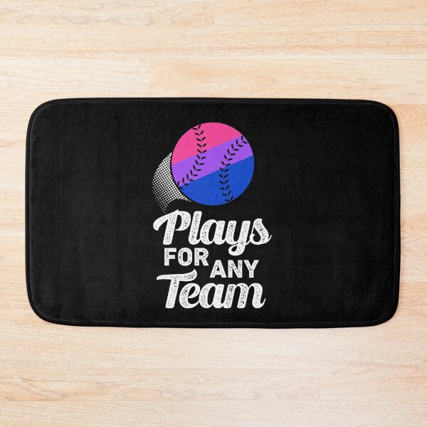 Item preview, Plays For Any Team Trans LGBTQIA Baseball Bisexual Pride Month designed and sold by QueenOfPrint.