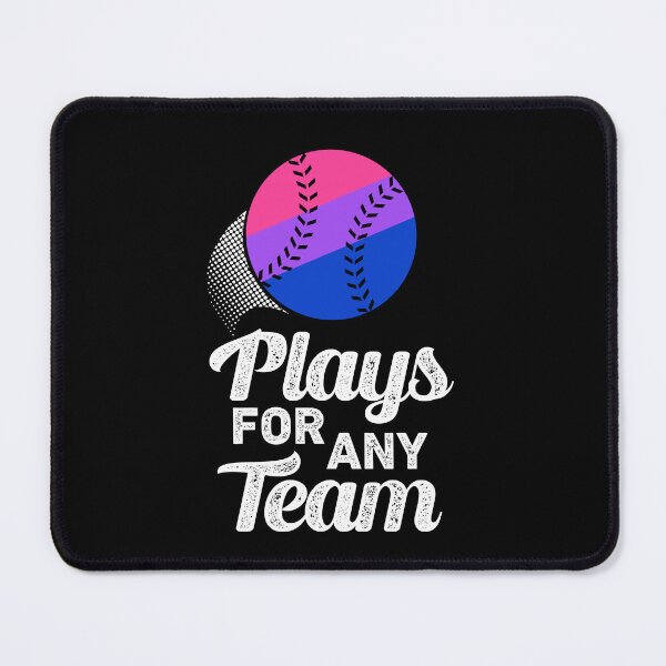 Item preview, Plays For Any Team Trans LGBTQIA Baseball Bisexual Pride Month designed and sold by QueenOfPrint.