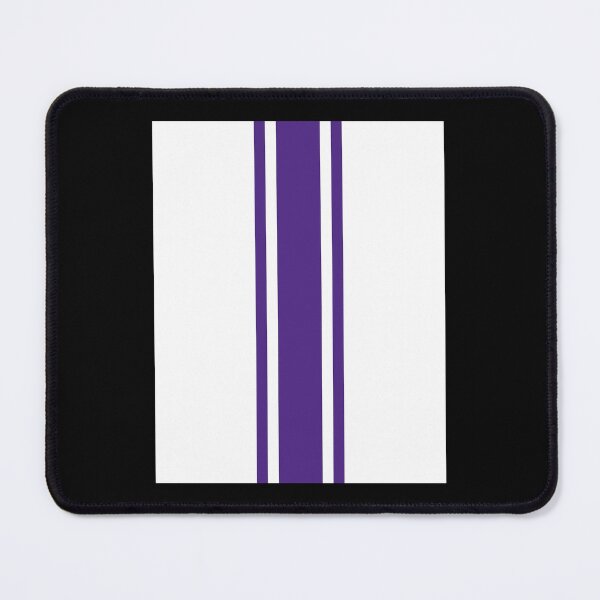 Item preview, White _amp_ Purple Vertical Power Stripe Graphic designed and sold by PortDesigns.