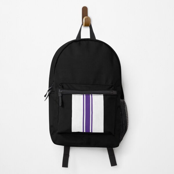 Item preview, White _amp_ Purple Vertical Power Stripe Graphic designed and sold by PortDesigns.