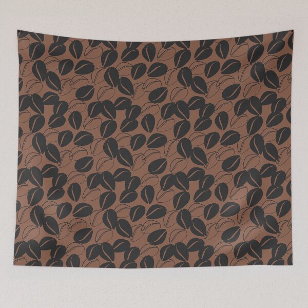 Item preview, Cool Beans - Coffee is Life Juice (Brown Seamless Random Repeat Pattern Print) designed and sold by MoePark.