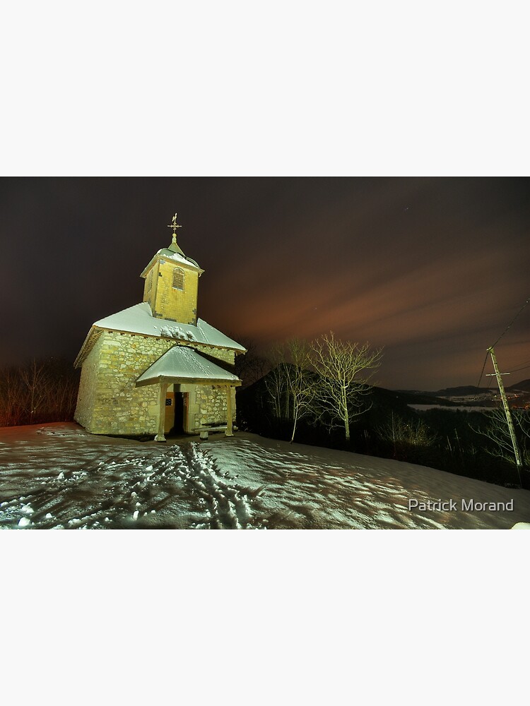 Artwork view, Saint Jean chapel illuminated by night designed and sold by Patrick Morand