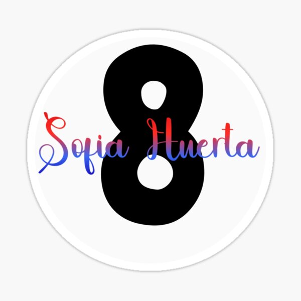 Sofia Huerta 8 USWNT Jersey Shirt Sticker USA Women's Soccer Sticker  Sticker for Sale by artofsoccer