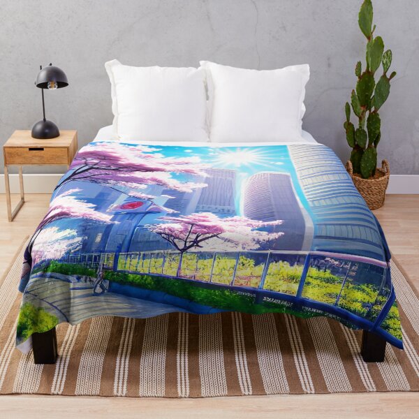 Item preview, city with spring cityscape designed and sold by Dicoart.
