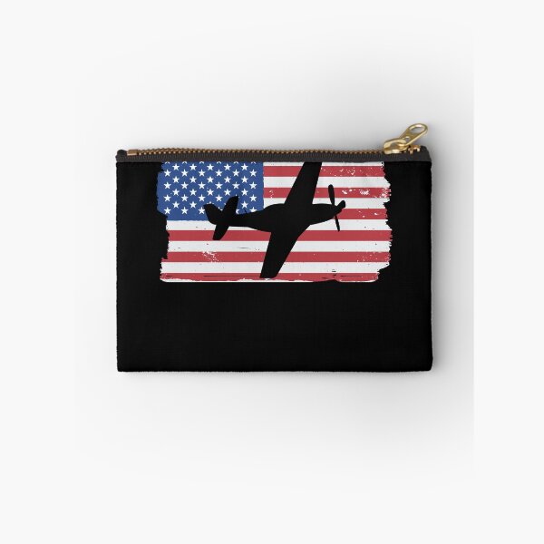Item preview, P51 Mustang WW2 Airplane American Flag P51D Mustang Gear designed and sold by DynamicDesign.