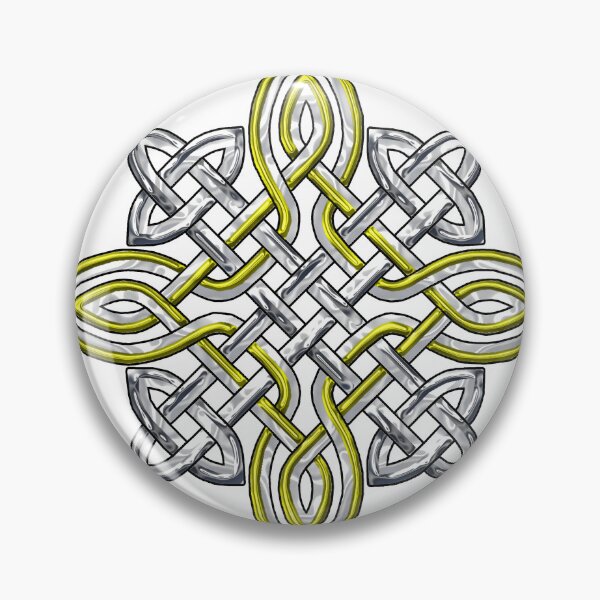 Item preview, Metallic Gold and Silver Celtic Knot Star designed and sold by InfiniteWonders.