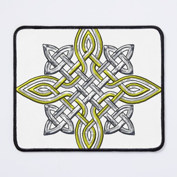 Item preview, Metallic Gold and Silver Celtic Knot Star designed and sold by InfiniteWonders.