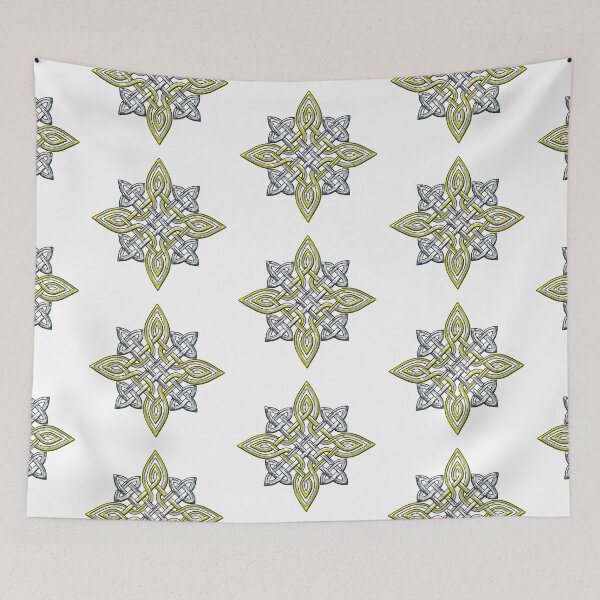 Item preview, Metallic Gold and Silver Celtic Knot Star designed and sold by InfiniteWonders.