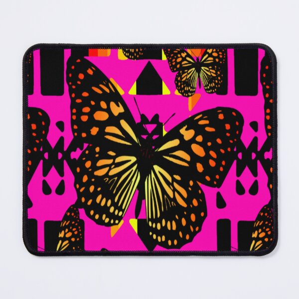 Item preview, Hot Pink / Black / Fire Color Native Butterfly Blanket Print designed and sold by JMWCD.
