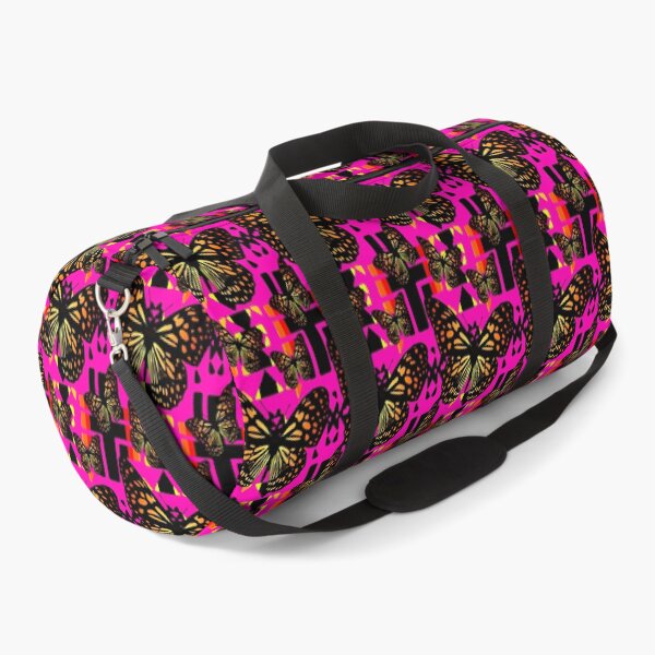 Item preview, Hot Pink / Black / Fire Color  Native Butterfly Blanket Print  designed and sold by JMWCD.