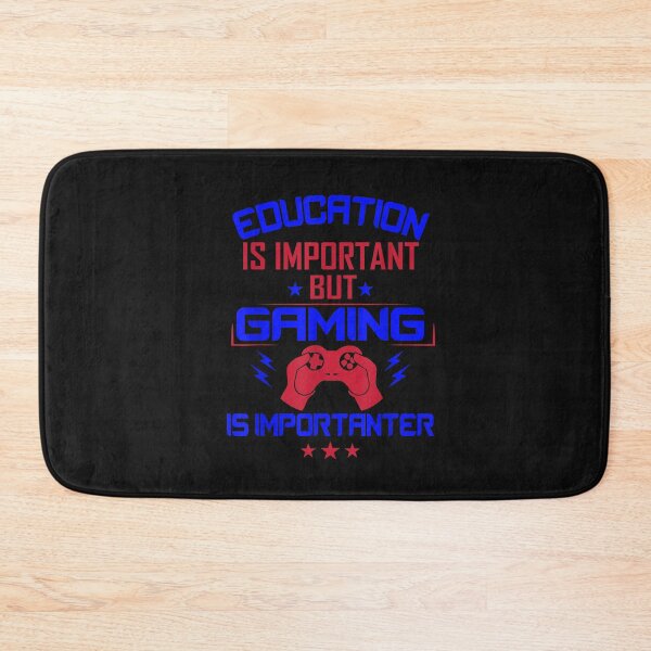 Item preview, Funny Education Is Important But Gaming Is Importanter Gamer T-Shirt  designed and sold by Baron-Hagen.