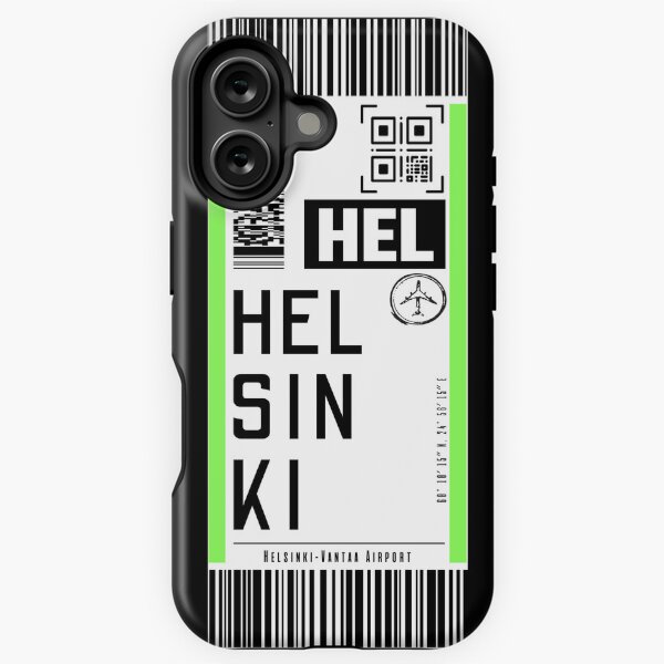 Item preview, HELSINKI HEL classic luggage tag travel stickers designed and sold by LeddsoDello.
