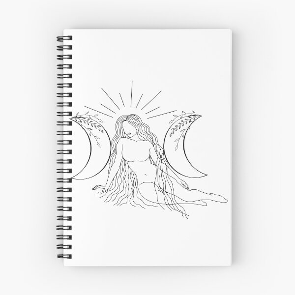 Item preview, Triple Moon Goddess - A pagan illustration designed and sold by Annalee Beer.