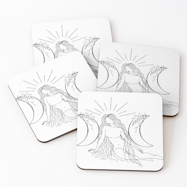 Item preview, Triple Moon Goddess - A pagan illustration designed and sold by Annalee Beer.