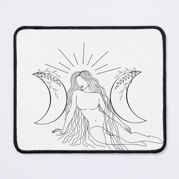Item preview, Triple Moon Goddess - A pagan illustration designed and sold by Annalee Beer.