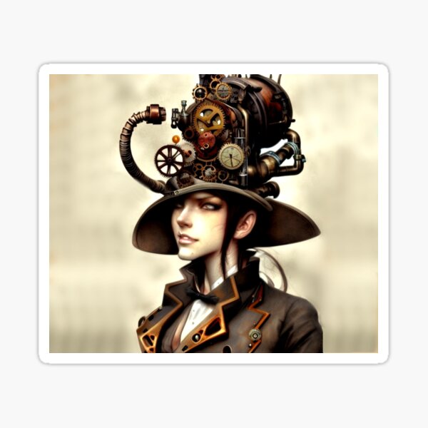 Steampunk Beauty Sticker