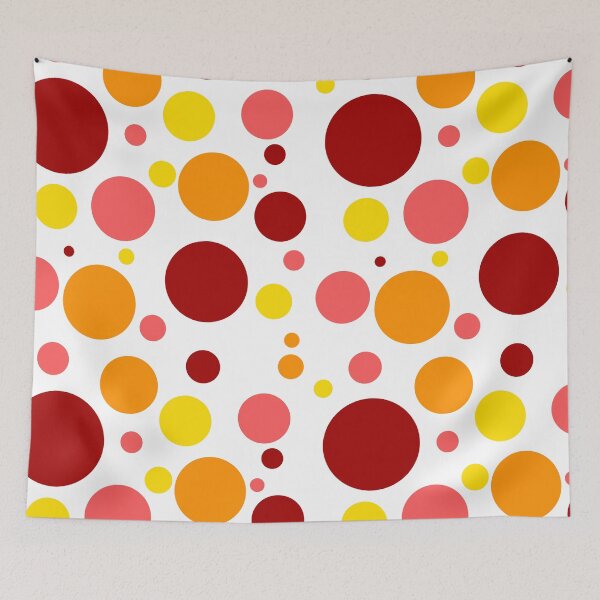 Item preview, Fiery Polka Dots designed and sold by LapillusDesigns.