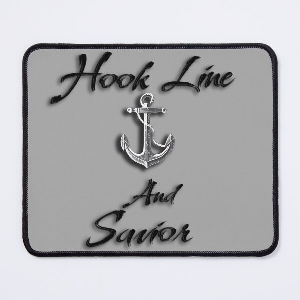 Item preview, Christian Design with anchor and Text "Hook Line and Savior" designed and sold by Art4Christ.