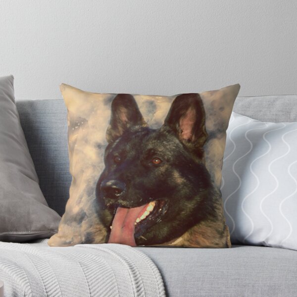 Item preview, Working German Shepherd Dog GSD -Watercolor designed and sold by k9printart.