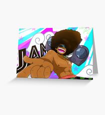 J A M Greeting Card