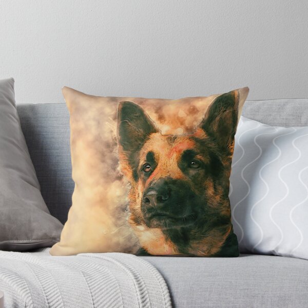 Item preview, German Shepherd Dog GSD - - Watercolor designed and sold by k9printart.