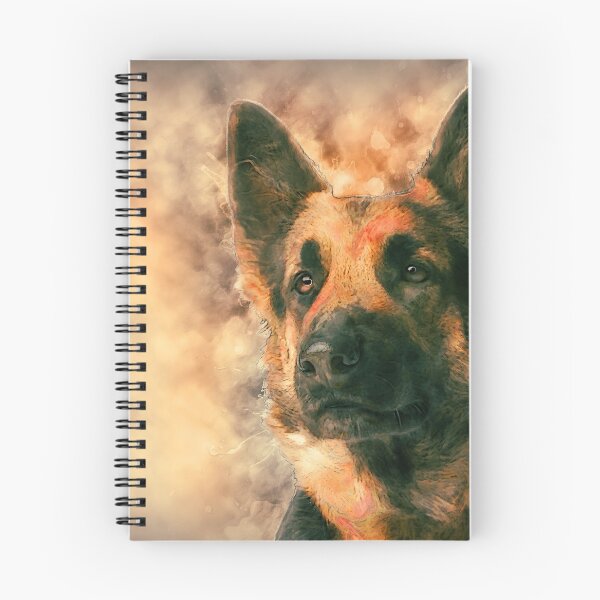 Item preview, German Shepherd Dog GSD - - Watercolor designed and sold by k9printart.