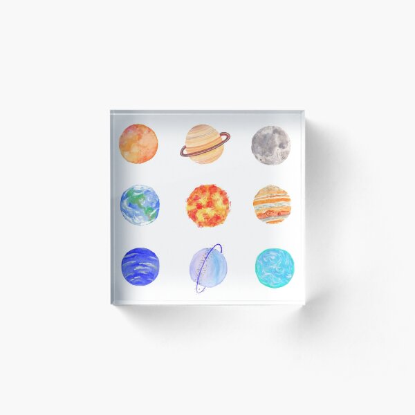 Planets Acrylic Block