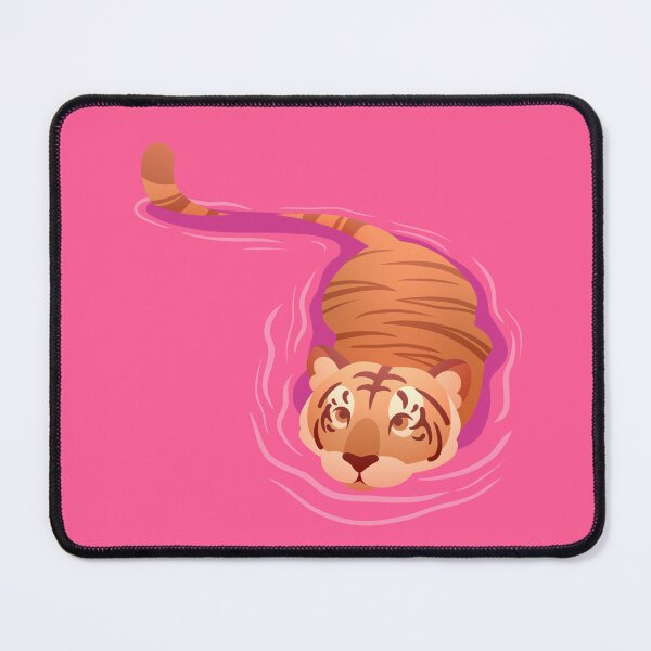 Item preview, Swimming Tiger (Pink) designed and sold by WhitetailGfx.