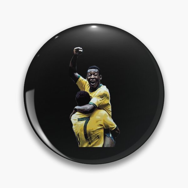 Item preview, Pele and Jaizinho football Brazil designed and sold by LindaHempelnb.