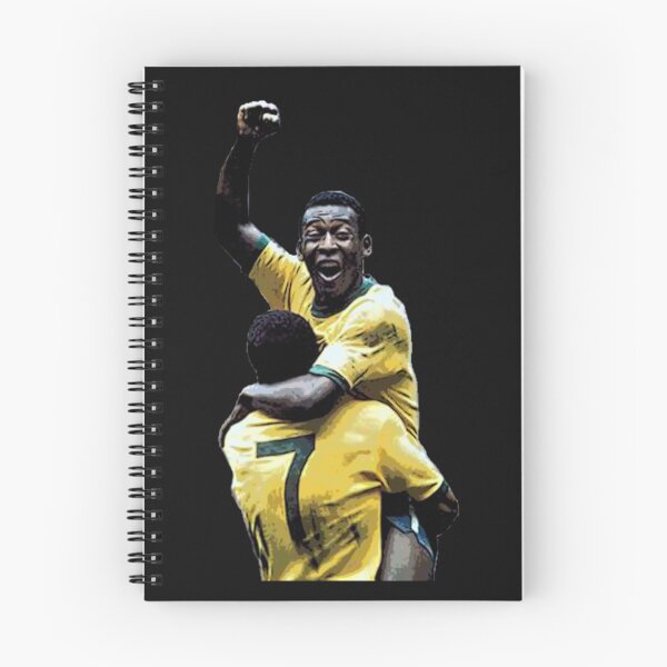 Item preview, Pele and Jaizinho football Brazil designed and sold by LindaHempelnb.