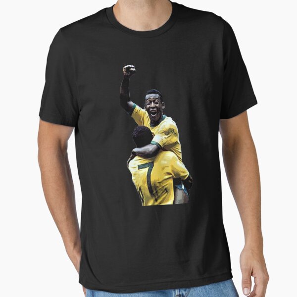 Item preview, Pele and Jaizinho football Brazil designed and sold by LindaHempelnb.