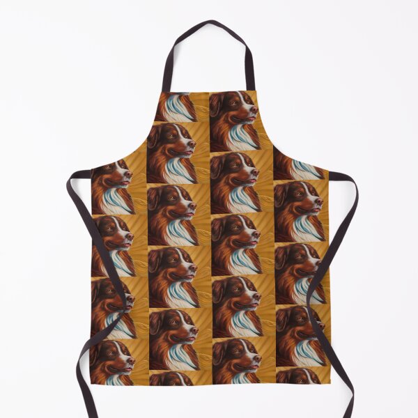 Item preview, Happy side profile Australian shepherd designed and sold by Oohshinythings.