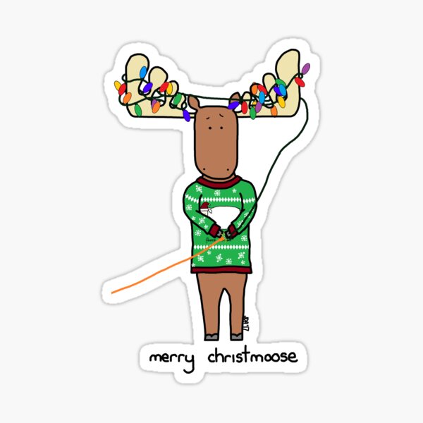 Item preview, merry christmoose designed and sold by paintbydumbers.