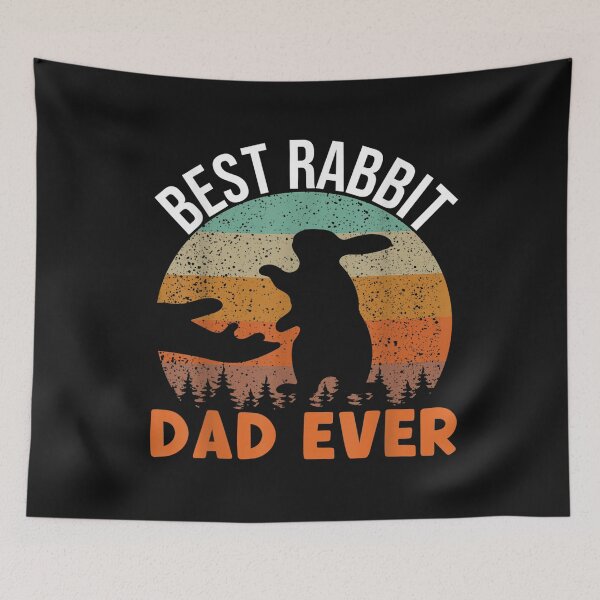 Item preview, Best Rabbit Dad Ever funny daddy T-Shirt designed and sold by Baron-Hagen.
