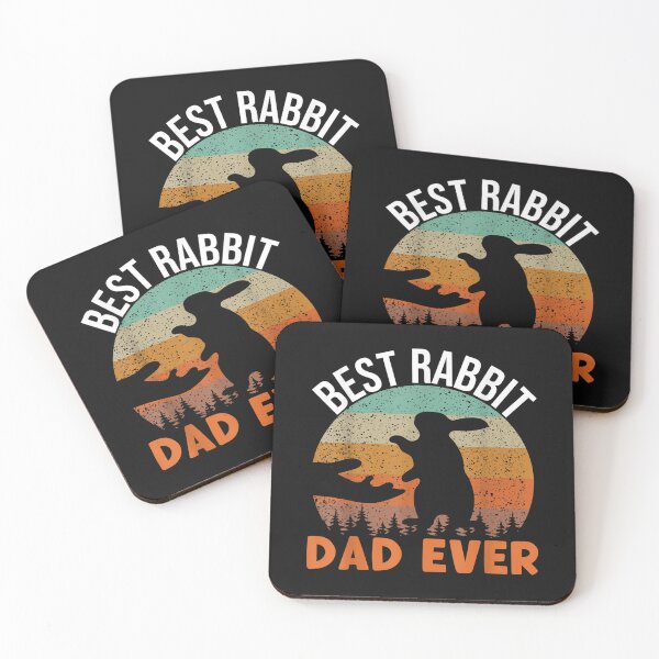 Item preview, Best Rabbit Dad Ever funny daddy T-Shirt designed and sold by Baron-Hagen.