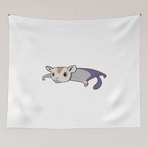Item preview, Sugar Glider Cute Kawaii Style Flying Animal Drawing designed and sold by Delightfully Cynical.