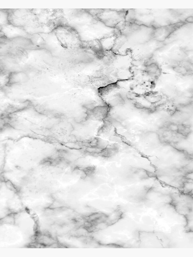 Disover Black And White Marble Pattern - Cool Bright Granite Design Premium Matte Vertical Poster