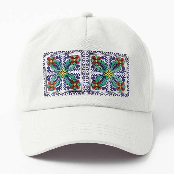 Vista previa del artículo con la obra «Azulejo de talavera mexicana vintage barroco de flores rojas bohemias», diseñado y vendido por T-Mex.