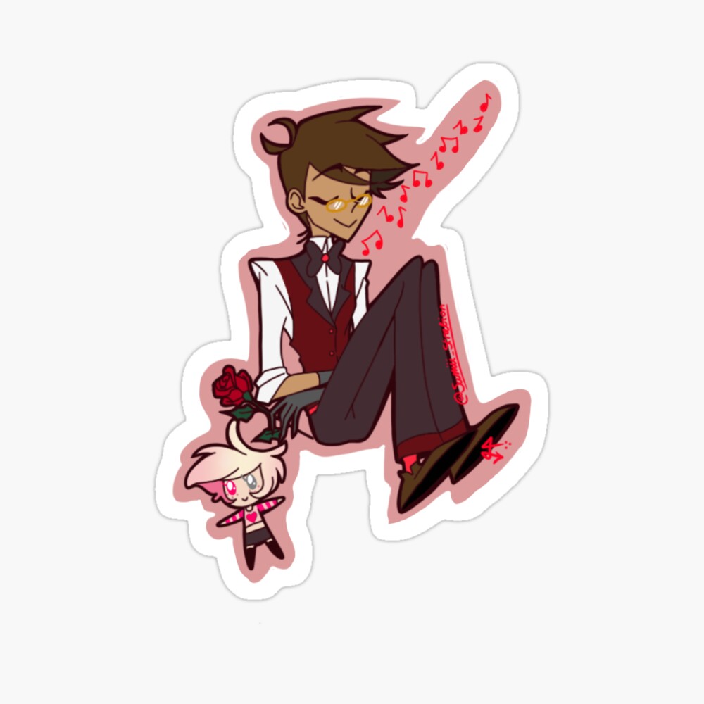 Human Alastor hazbin hotel roommates AU 