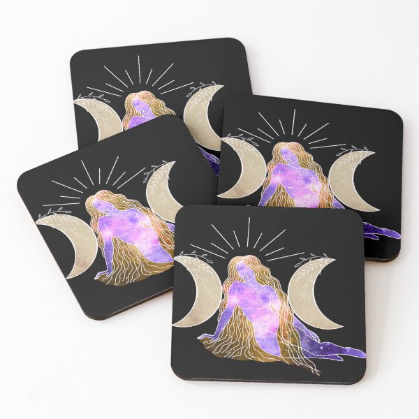 Item preview, Triple Moon Goddess - A pagan illustration designed and sold by Annalee Beer.