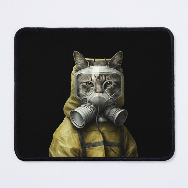 Item preview, Cat in hazmat costume designed and sold by AnimalArtPhotos.