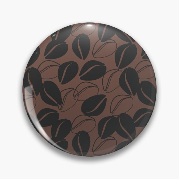 Item preview, Cool Coffee Beans (Dark Roast Brown Seamless Random Repeat Pattern Print) designed and sold by MoePark.