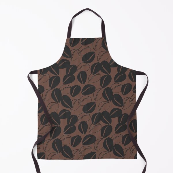 Item preview, Cool Coffee Beans (Dark Roast Brown Seamless Random Repeat Pattern Print) designed and sold by MoePark.